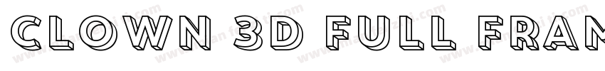 Clown 3D Full Frame字体转换